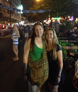 On the Khoa San Road with Lindsay